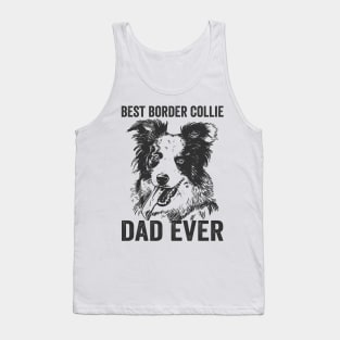 Best Border Collie Dad Ever Funny Dog Tank Top